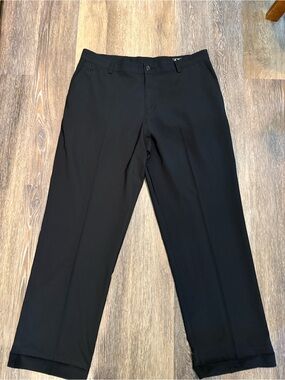 adidas Men's Black Pants - Tailored Straight Leg